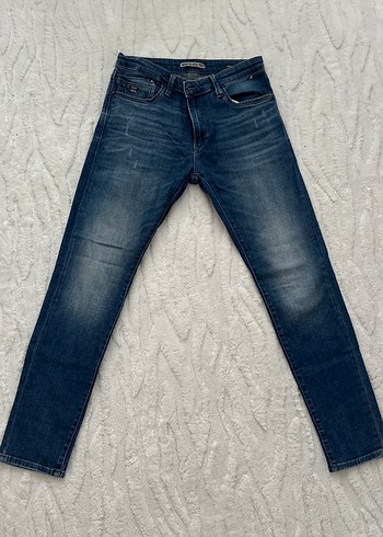 Erkek Mavi Denim Normal Kesim Jean - Görsel 2