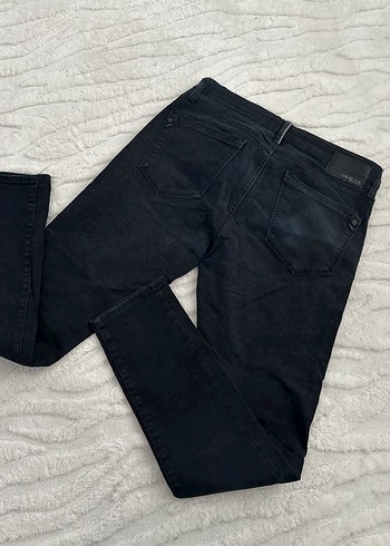 Erkek Siyah Regular Fit Denim Pantolon - Görsel 5