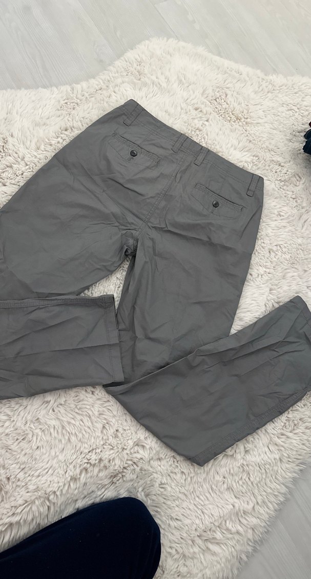 Gri Rahat Kesim Erkek Pantolon - Görsel 4