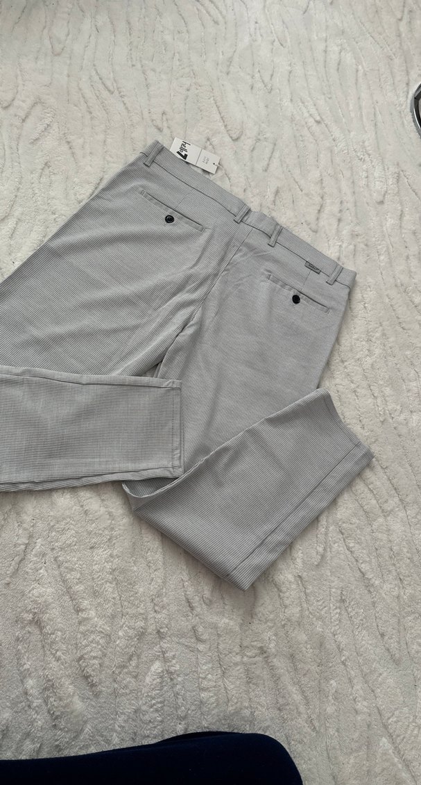 Gri Regular Fit Pamuk Pantolon - Görsel 5