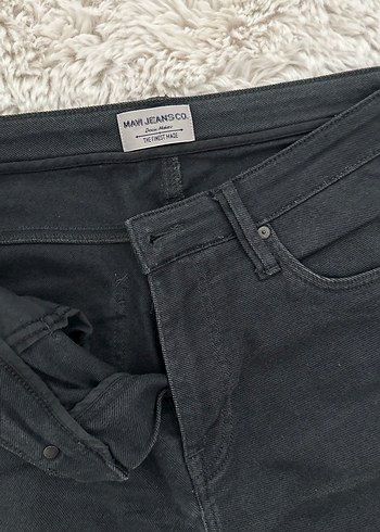 Erkek Gri Regular Fit Denim Jean - Görsel 2