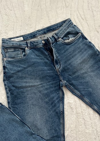 Erkek Lacivert Regular Fit Denim Pantolon - Görsel 3