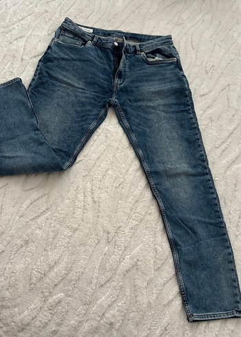 Erkek Lacivert Regular Fit Denim Pantolon - Görsel 2