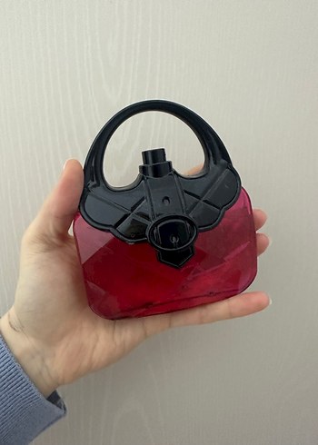 Kırmızı Gotik Tokalı Kadın Çanta - Görsel 3