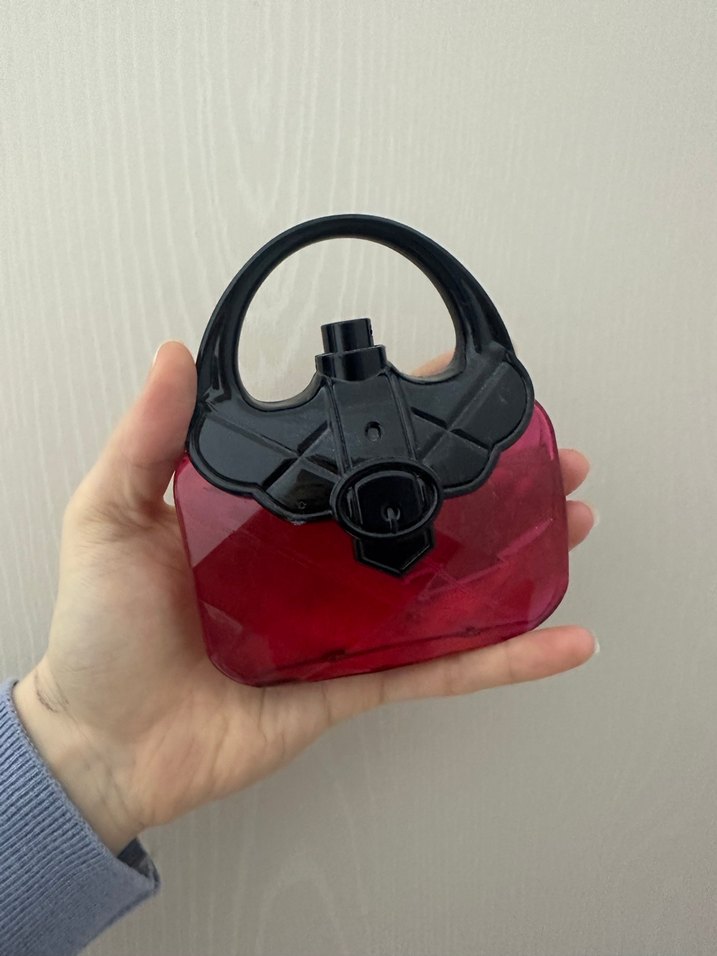 Kırmızı Gotik Tokalı Kadın Çanta - Görsel 3
