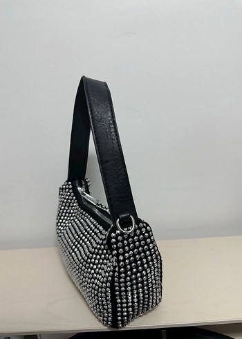 Siyah Boncuklu Kadın Omuz Çantası - Görsel 7