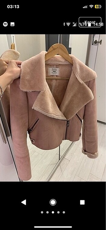 Mont bershka kürk