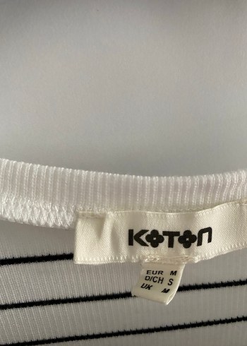 Çizgili Kısa Kollu Kadın Tişört - Görsel 2