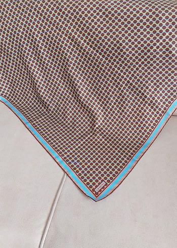 Armine ve aker %100 twill ipek eşarp - Görsel 6