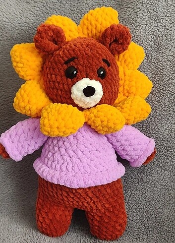 Ayçiçeği ayısı . Sunflower Teddy Bear