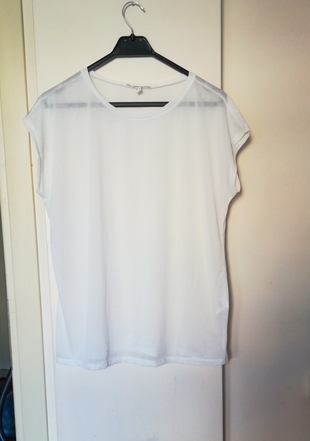 beyaz transparan t shirt