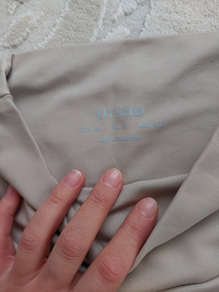 Oysho Bej Spor Tayt - Görsel 4