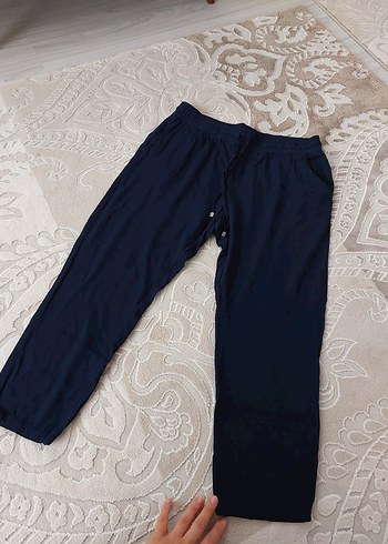 Kadın Lacivert Rahat Kesim Pantolon - Görsel 5