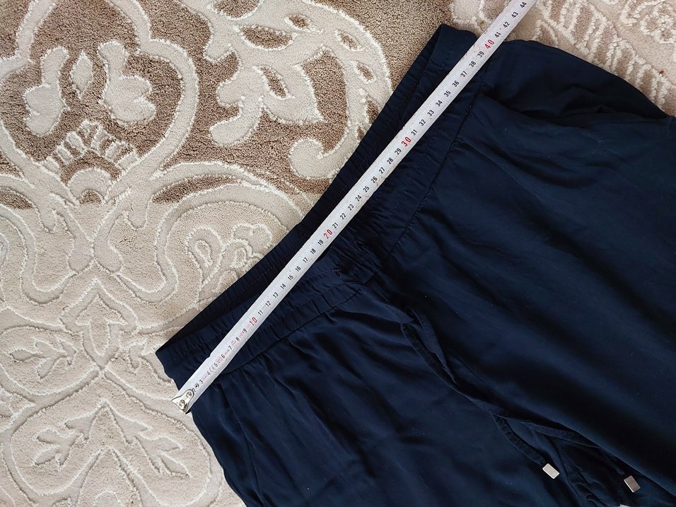 Kadın Lacivert Rahat Kesim Pantolon - Görsel 4