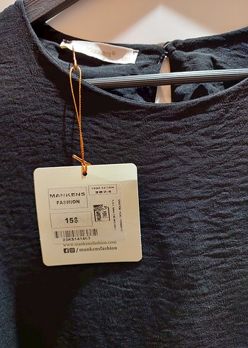 Drapeli Siyah Uzun Elbise - Görsel 7