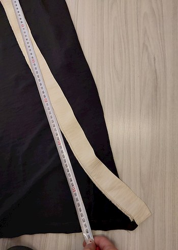 Drapeli Siyah Uzun Elbise - Görsel 4