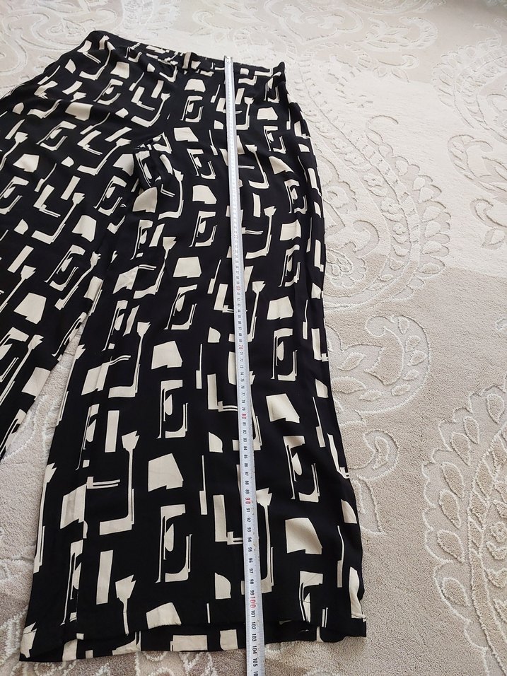 Kadın Siyah  Bol Pantolon - Görsel 4