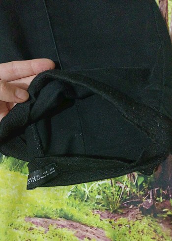 31 Beden Siyah Midi Kadın Kumaş Pantolon