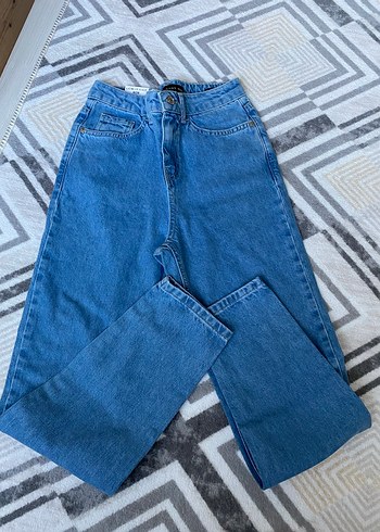 Kadın yüksek bel mom jean 24 beden - Görsel 5