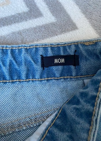 Kadın yüksek bel mom jean 24 beden - Görsel 6