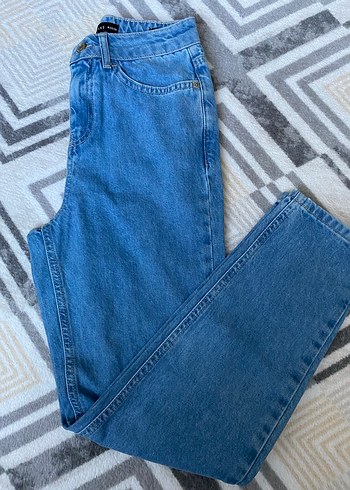 Kadın yüksek bel mom jean 24 beden - Görsel 2