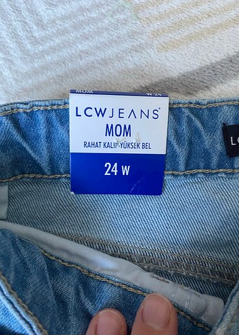 Kadın yüksek bel mom jean 24 beden - Görsel 4