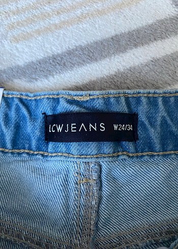 Kadın yüksek bel mom jean 24 beden - Görsel 7