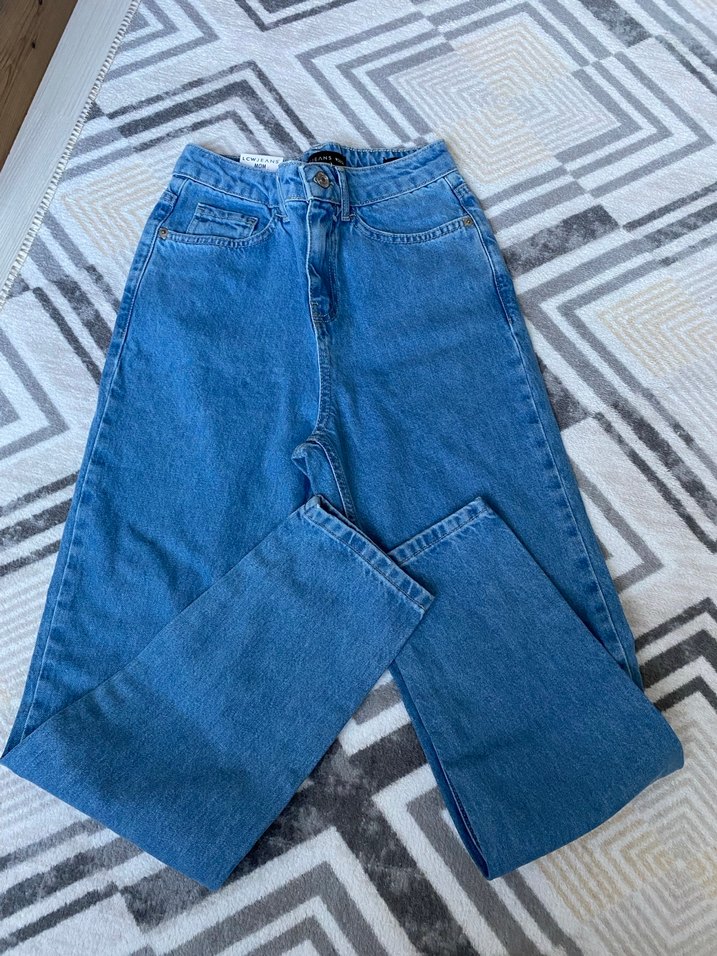 Kadın yüksek bel mom jean 24 beden - Görsel 5