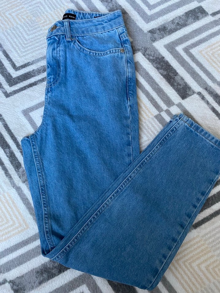 Kadın yüksek bel mom jean 24 beden - Görsel 2