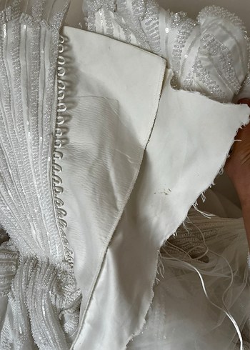 Uzun Kollu Modern Prenses Gelinlik - Görsel 12