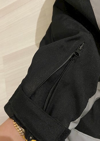 Erkek siyah motosiklet montu - Görsel 7