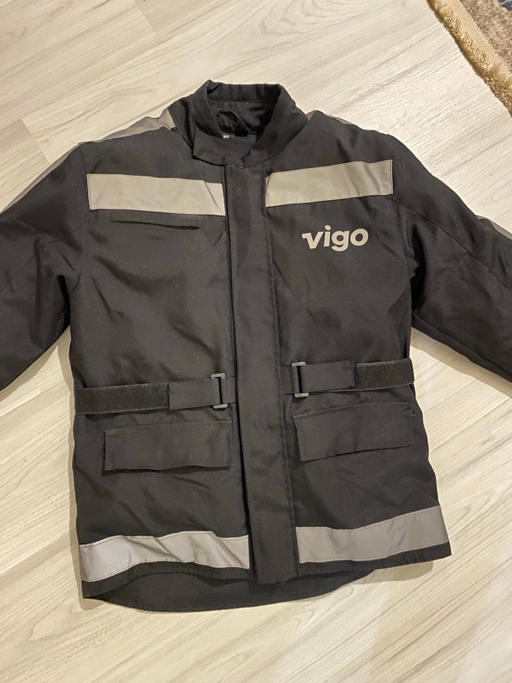 Erkek siyah motosiklet montu - Görsel 2