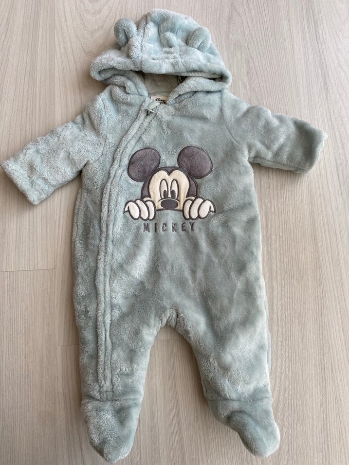 Peluş Mickey Figürlü Bebek Tulumu - Görsel 2