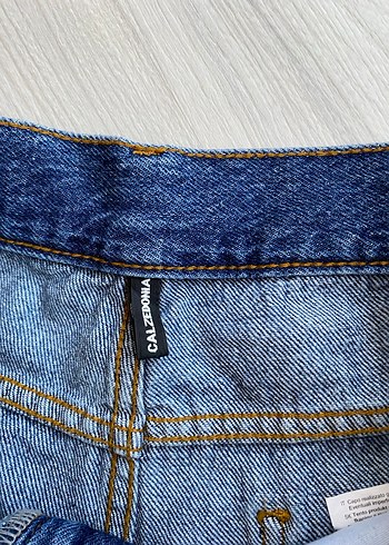 Kadın taşlı Mavi Kadın Kot Pantolon - Görsel 6