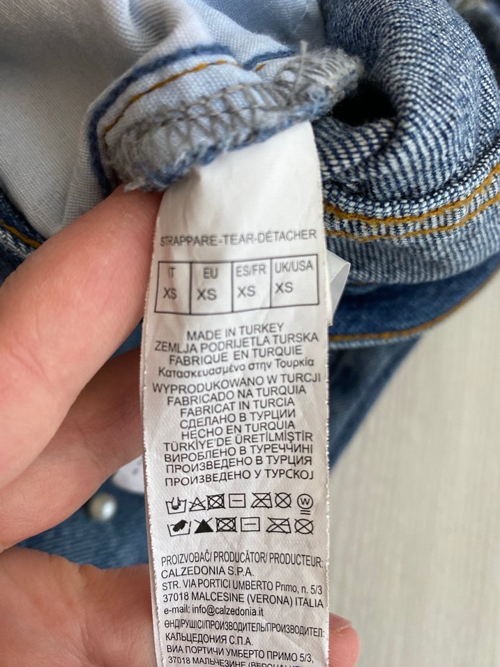 Kadın taşlı Mavi Kadın Kot Pantolon - Görsel 5