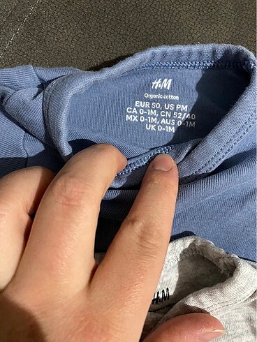 Yenidoğan Beden H&M zıbın