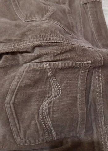 40 Beden Kadın Çok Renkli Regular Fit Midi Kumaş Pantolon