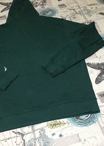 xl Beden Nautica Erkek Kapüşonlu Sweatshirt Yeşil