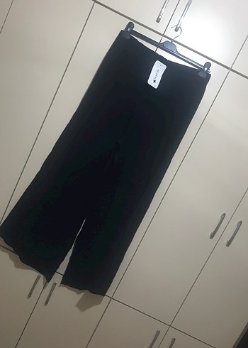 LC Waikiki Siyah Salaş Kadın Kumaş Pantolon