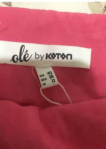Bershka Pembe Örme Üst Detaylı Askılı Kız Elbisesi