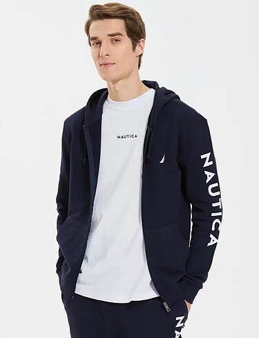Nautica erkek fermuarlı sweat