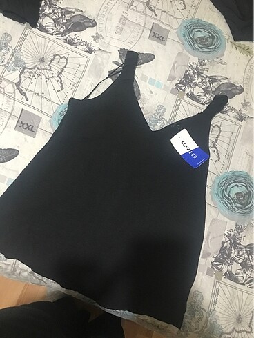Lcw siyah bluz askılı