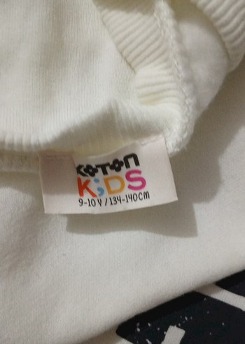 Beyaz Erkek çovukSweatshirt - Görsel 3