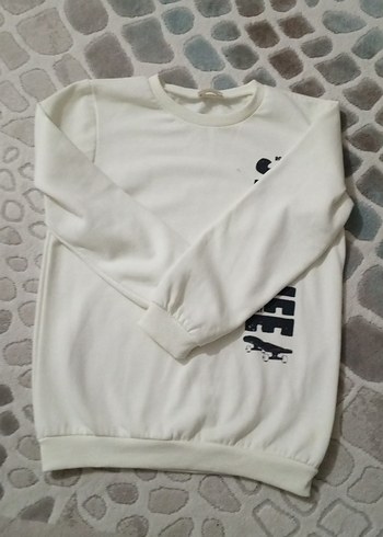 Beyaz Erkek çovukSweatshirt - Görsel 2