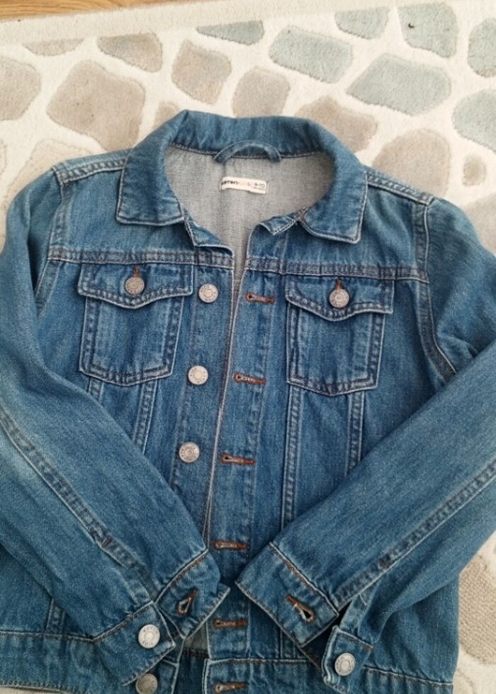 Erkek çocuk 9-10 yaş kot mont - Görsel 5