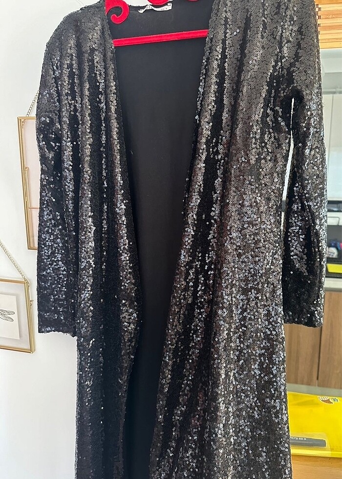 Pul payetli kimono - Görsel 2