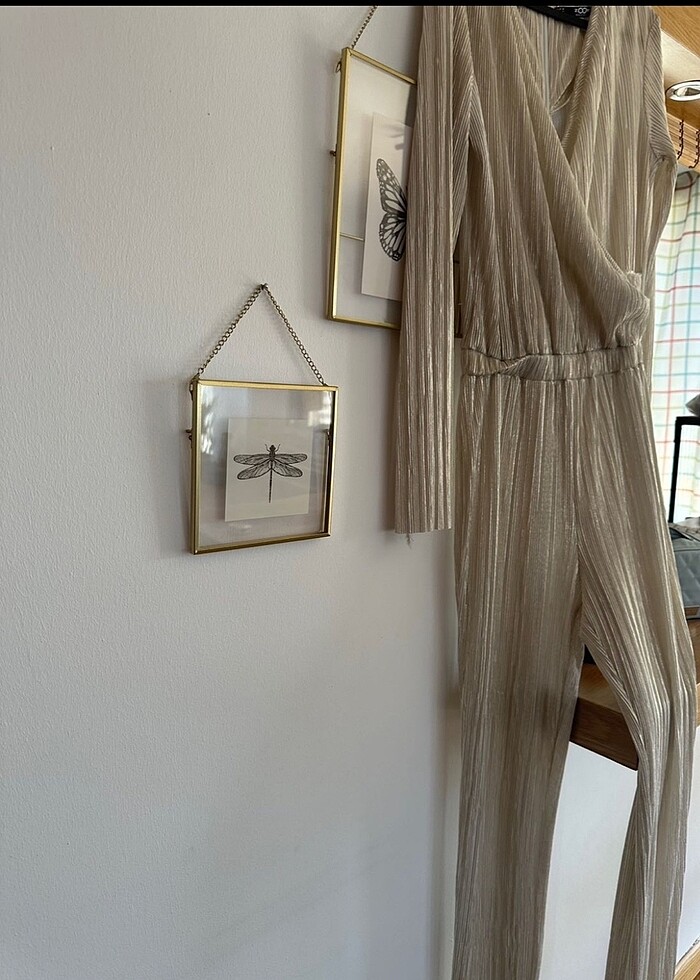 Gold metalik tulum - Görsel 2