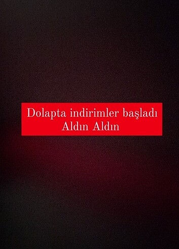 Tüm ürünlerde geçici süreliğine inditim var...