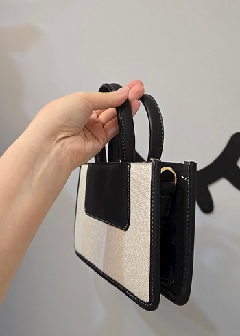 Minimalist Beyaz Deri Kadın Çanta - Görsel 4