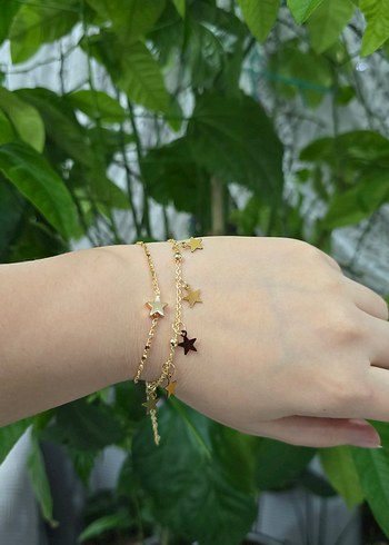 Altın Renkli Boncuklu Kadın El Zinciri - Görsel 3